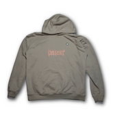 Oversized metal hoodie - Cream