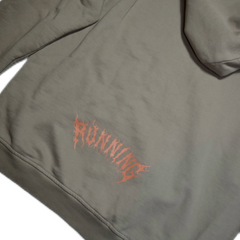 Oversized metal hoodie - Cream