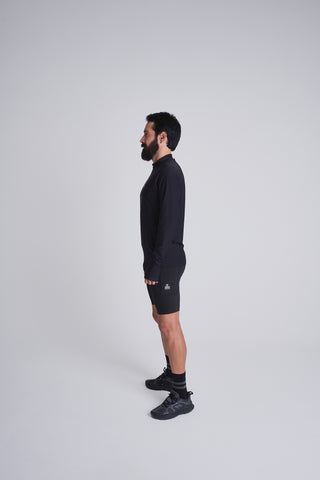 Black running jersey men