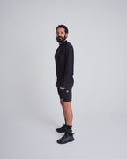 Black running jersey men