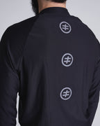 Black running jersey men