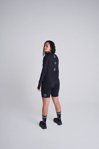 Black running jersey women