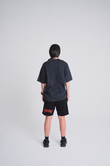 Heavy weight metal shorts - Black