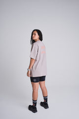 Oversized metal tee - Cream