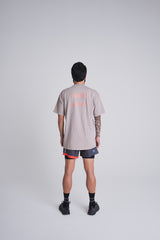 Oversized metal tee - Cream