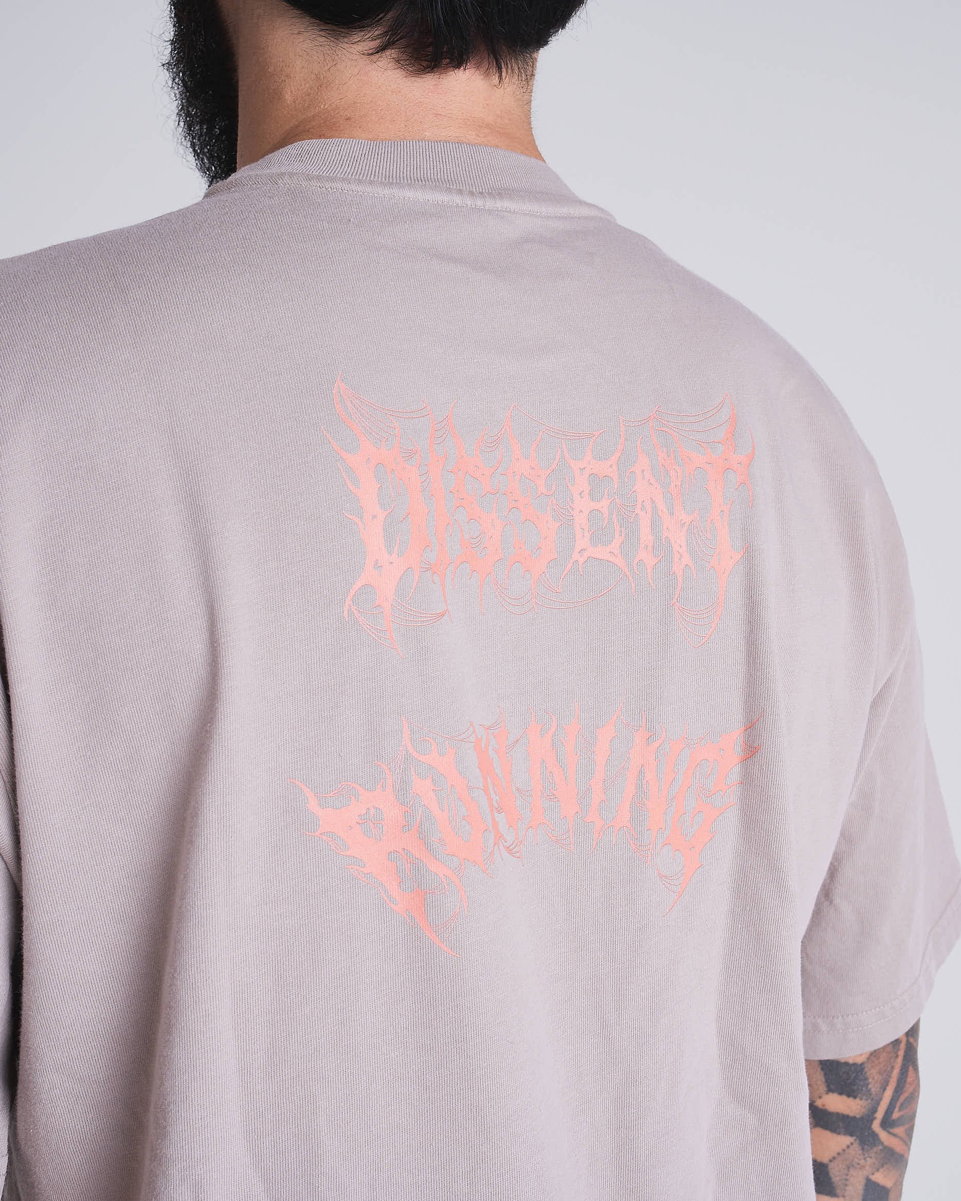 Oversized metal tee - Cream