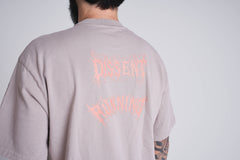 Oversized metal tee - Cream