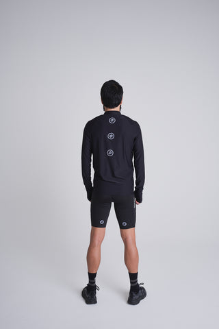 Black running jersey men