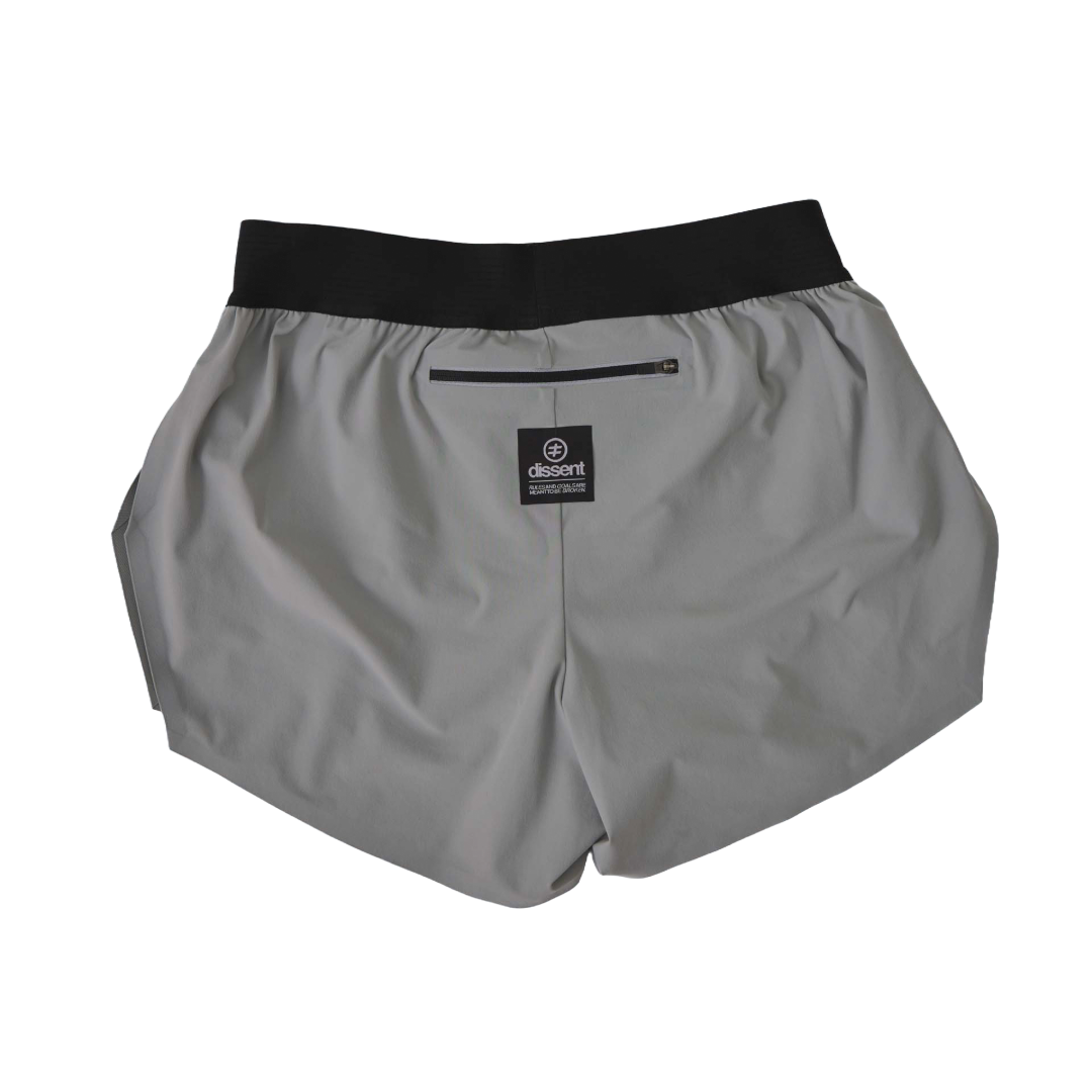 Dissent running Grey Sprinter Shorts Men Back