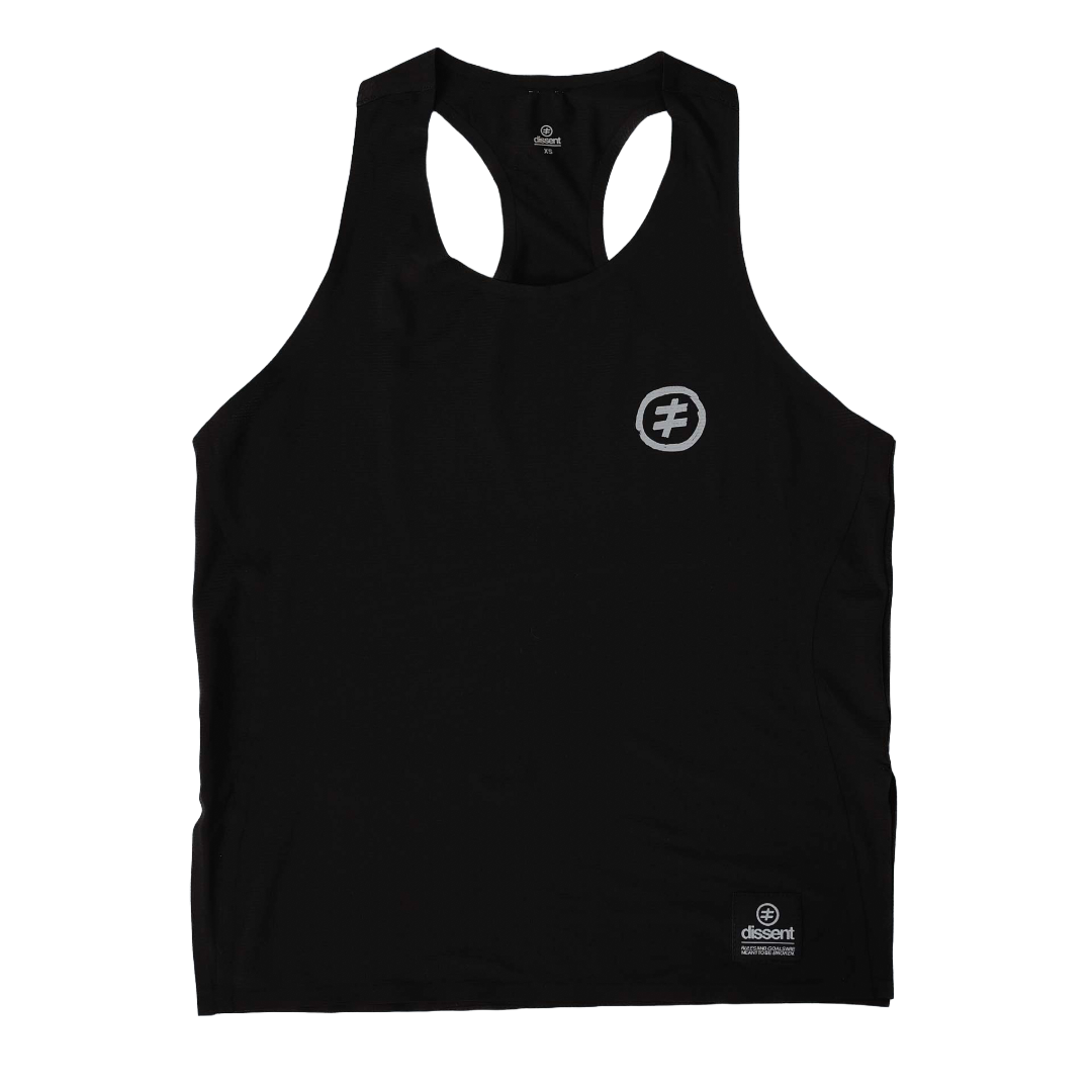 Dissent Running Black Tank - Front